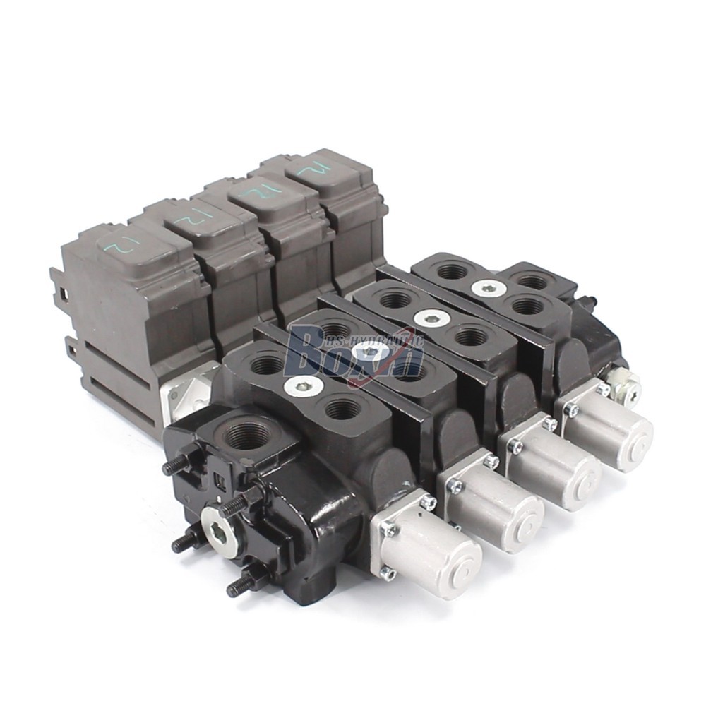 Industrial Grade SD8EMA-4OT Electric Motor Operated 4 Spool Directional Valve cover photo